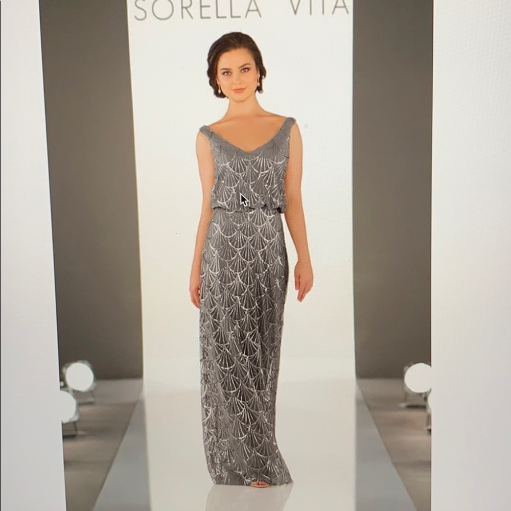 SORELLA VITA Silver Maxi Dress